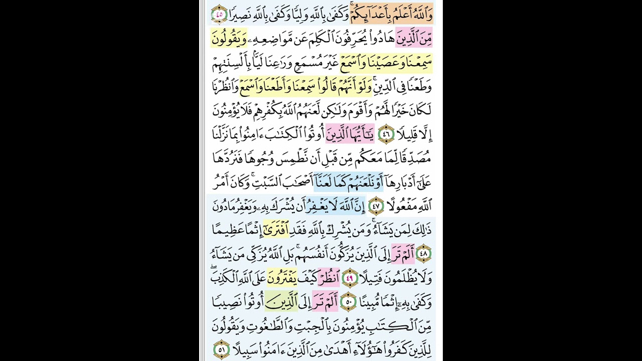 تحفيظ سورة النساء صفحة ٨٦ تربيط تثبيت #القرآن_الكريم