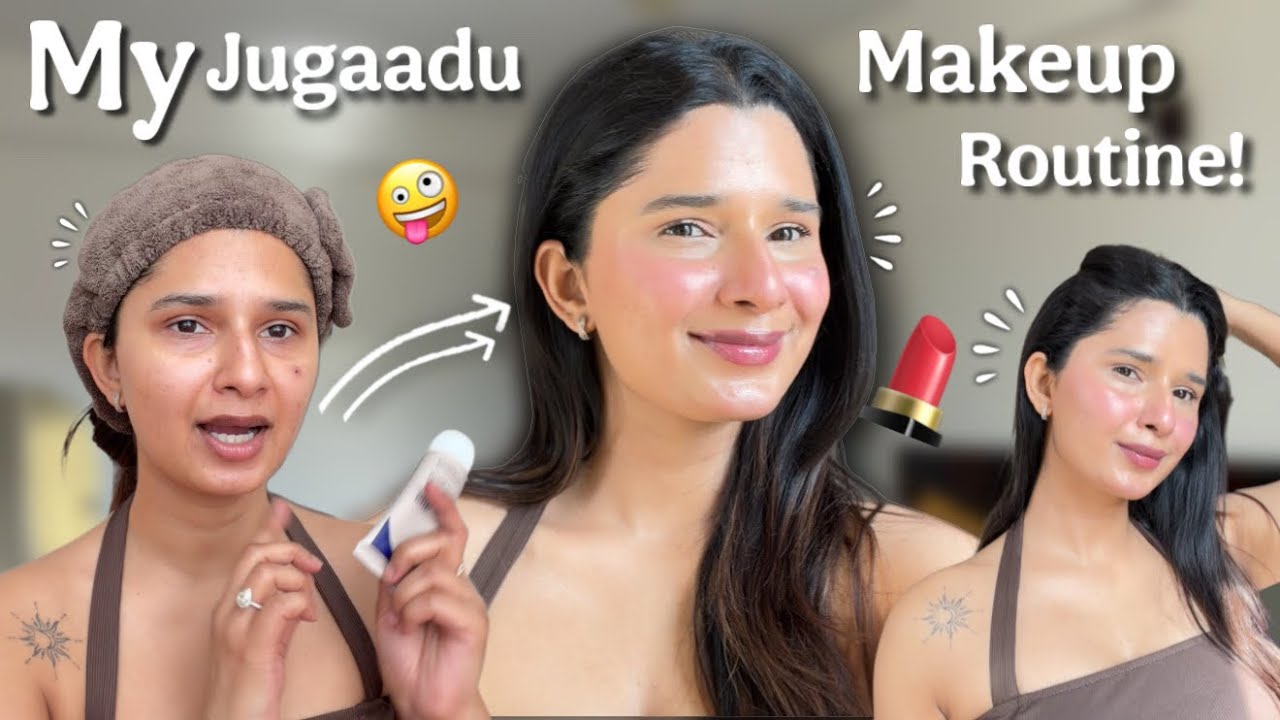 My Jugaadu Makeup Routine Using My Bridal Makeup Vanity😛 5 Mins Everyday Makeup // Rupal Yadav