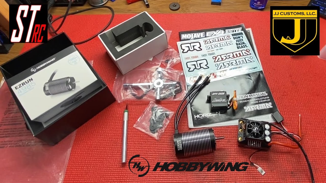 Unboxing Hobbywing Max6 ESC And 1650kv Motor For The Arrma Mojave