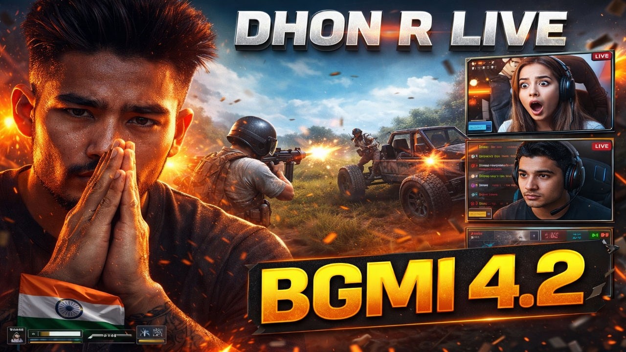 🔴 BGMI 4.2 LIVE 😂 Zero IQ Rush Gameplay  Part 34 -🎮Stream -49! DHON R LIVE