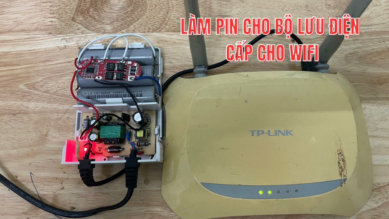 Thay pin cho UPS mini cấp điện cho Wifi