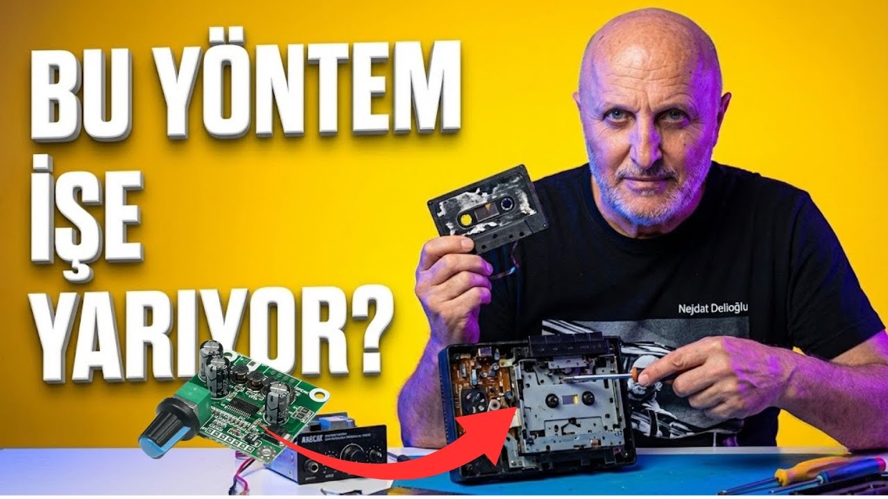 Eski Bozuk Kaset Çalarınızı  Basit Yöntemle Yeniden Çalıştırın! | Kaset Çalar Tamiri Nasıl Yapılır?