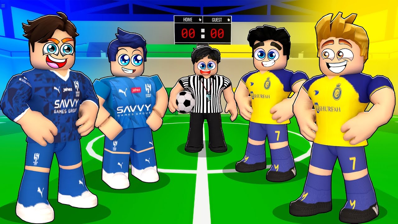 روبلوكس ماب البيوت🏡: فيلم كورة فريق النصر ضد فريق الهلال الزعيم😱(ديربي مولع🔥)