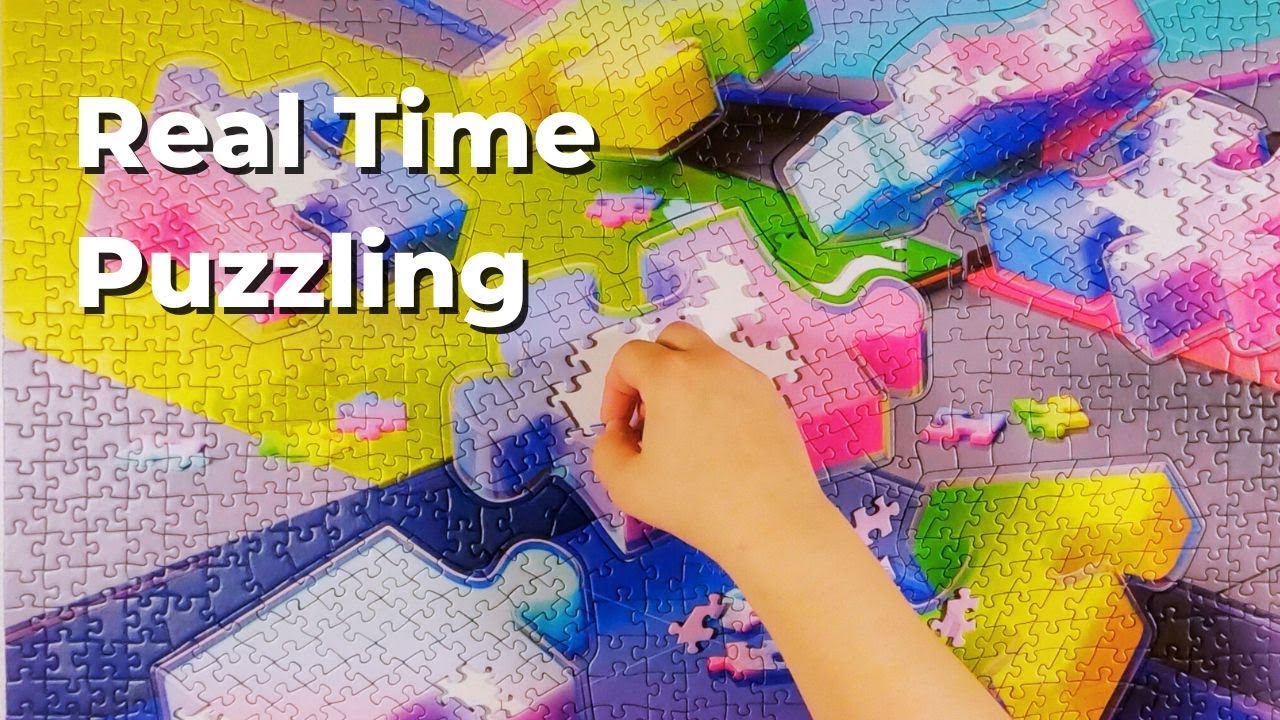 Real Time Puzzling the Karen Puzzles Gradient Cascade Puzzle from Ravensburger