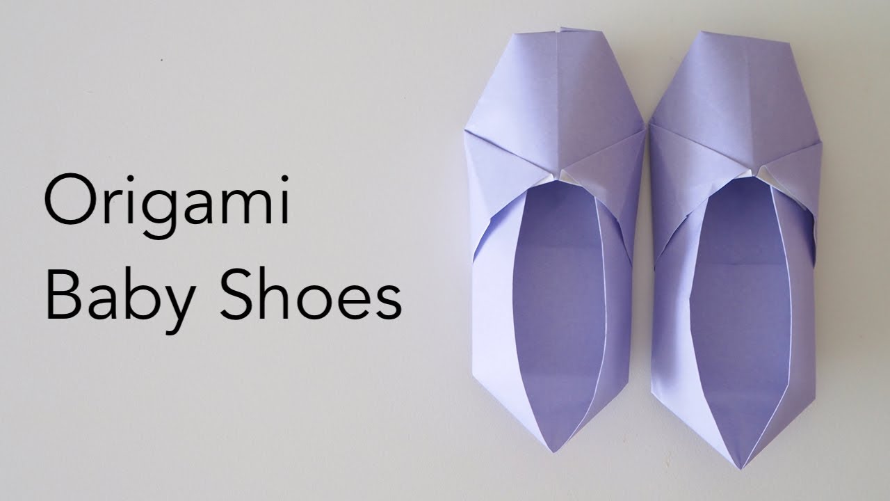 Cute Origami Baby Shoes Tutorial