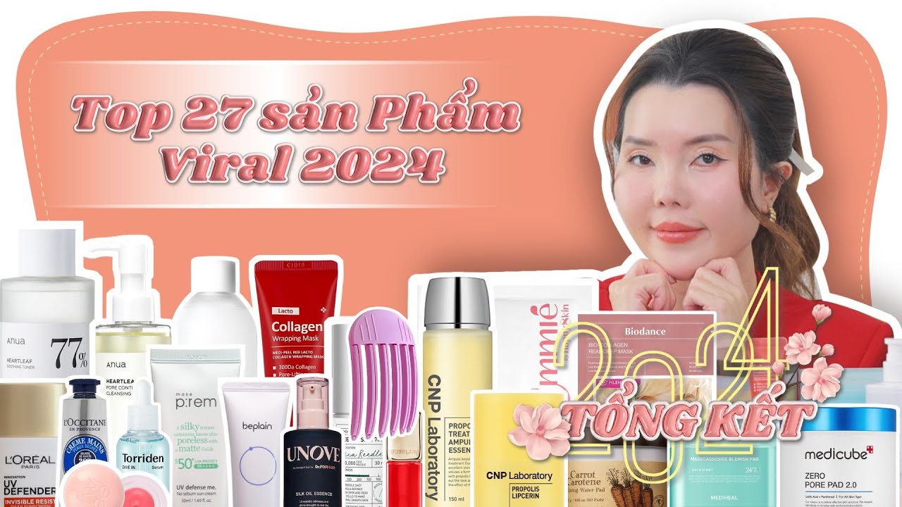 Chấm điểm Top sản phẩm làm đẹp viral VN 2024 | TỔNG KẾT 2024