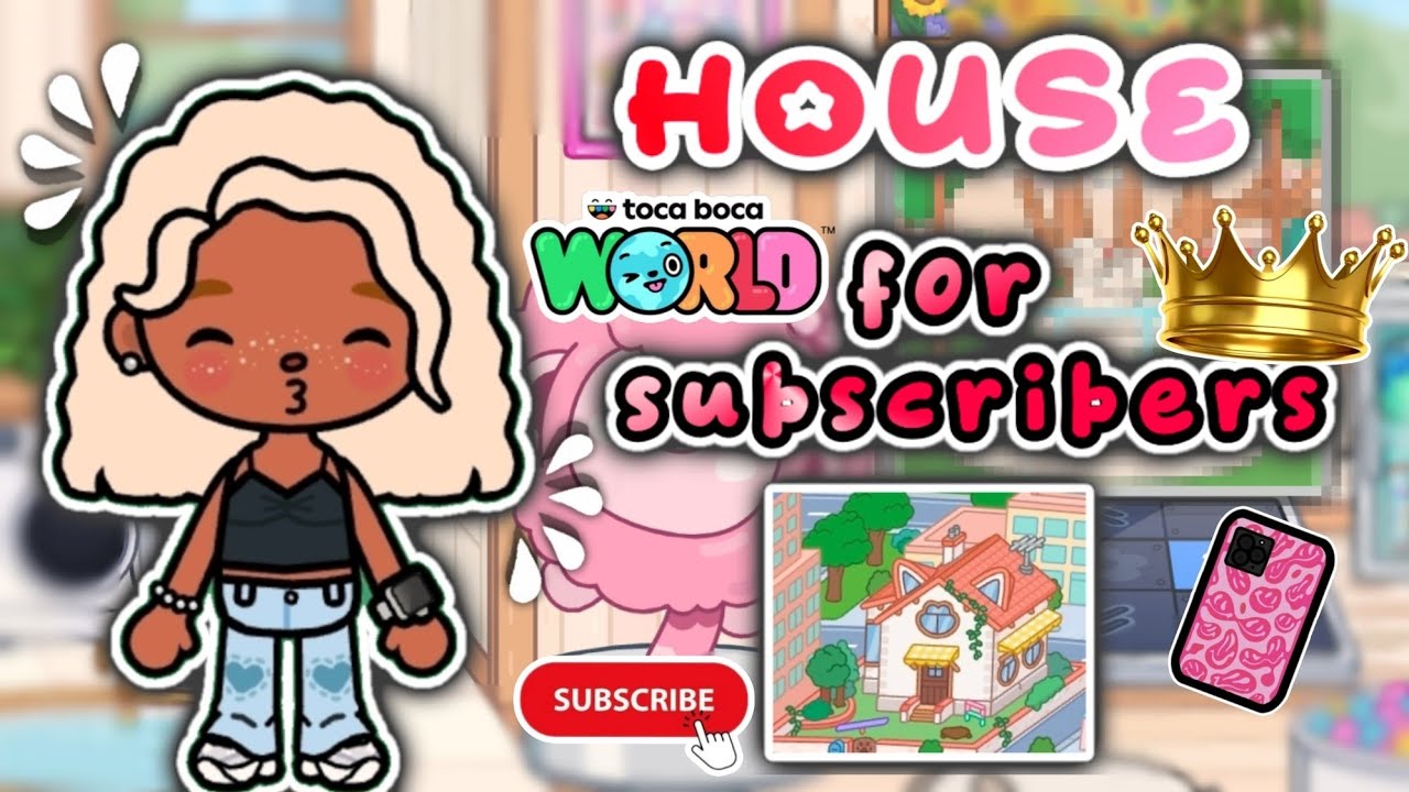 ДОМИК ДЛЯ ПОДПИСЧИКОВ😍/ обустройство🫶🏼 / домик для твиксиков💗 Toca Boca World🌎- toca twix🍫
