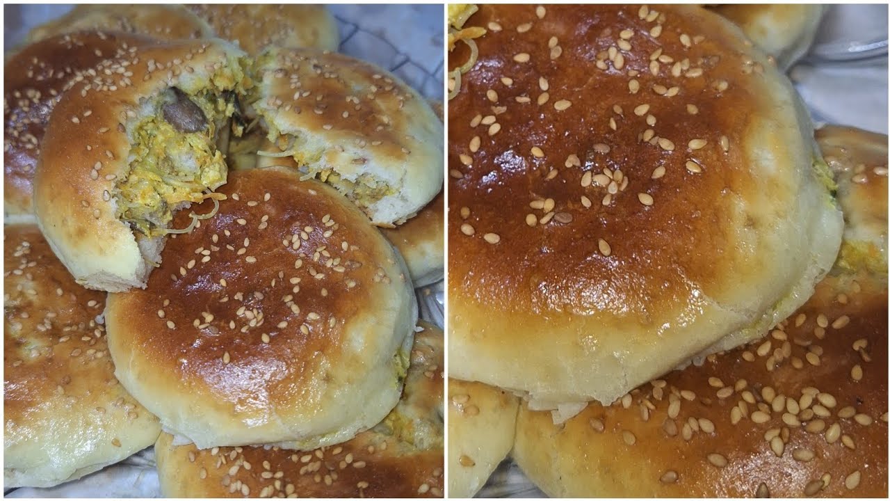 خبيزات خفااااف كيف القطن معمرين بحشوة كفتة الدجاج والفطر