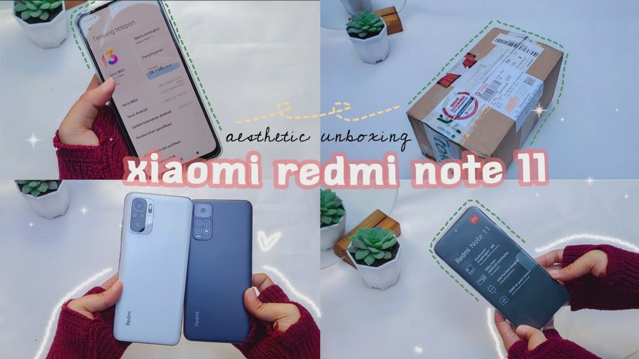 Xiaomi Redmi Note 11📱| aesthetic unboxing✨📦 + asmr