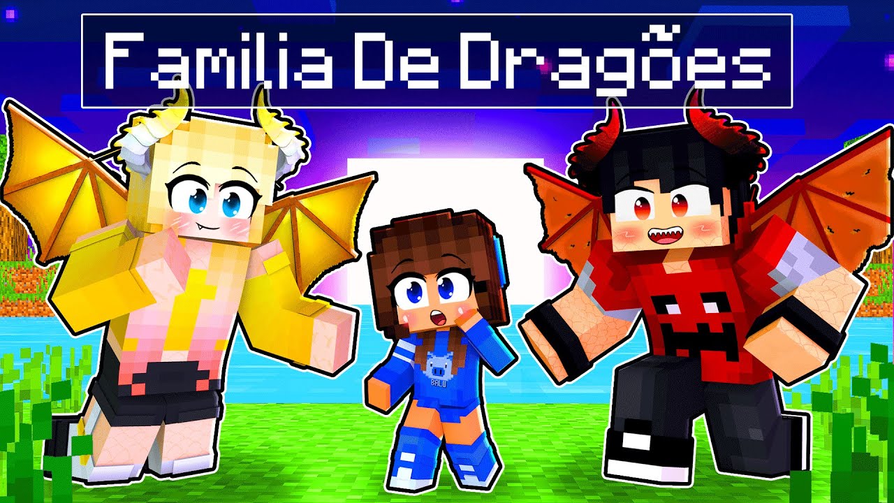 MIIKA foi ADOTADO pela FÁMILIA DRAGÃO no Minecraft ◂Miika▸