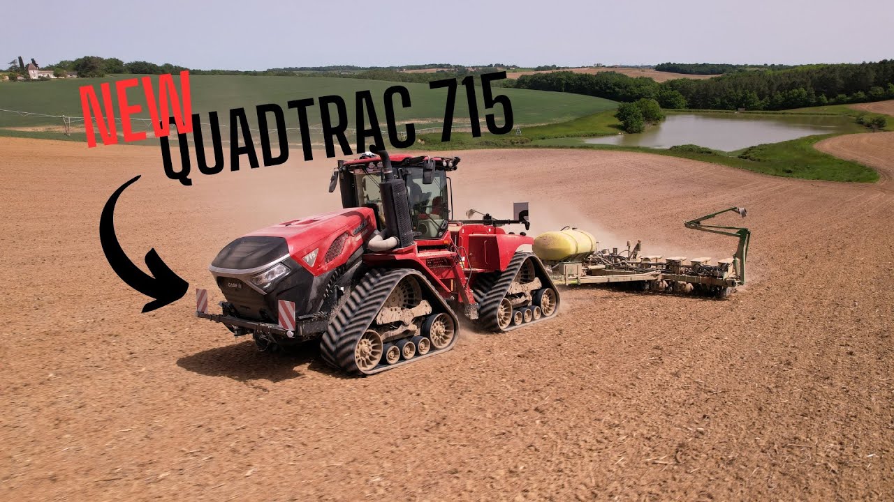 NEW Case IH Quadtrac 715 | Semis de maïs en 12 rangs !! John Deere 1770nt