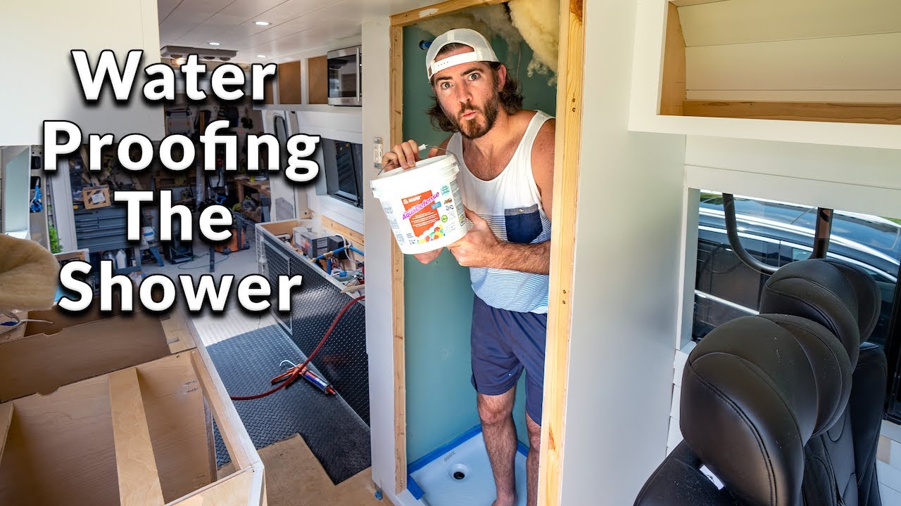 Waterproofing Our Van's Shower +  More Van Build Projects