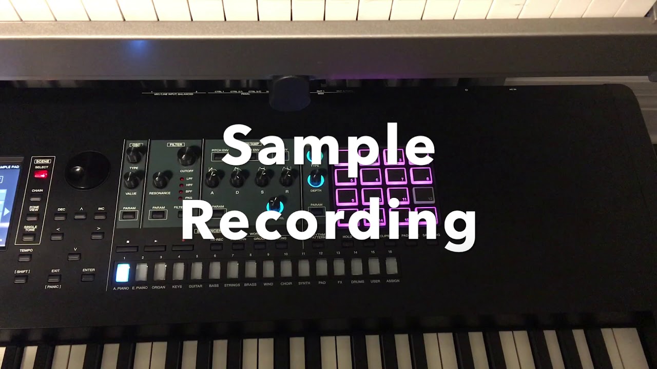 Roland Fantom 8 Sample Pad and Sample Recording