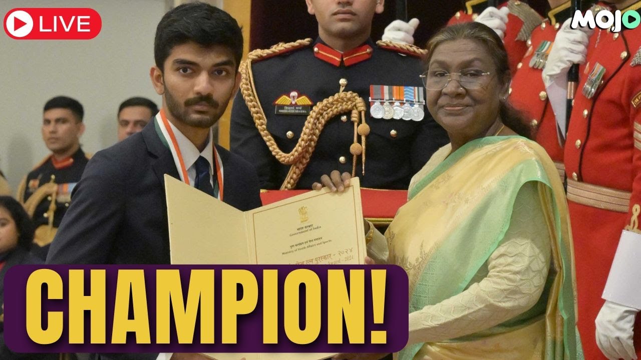 Live | Chess Champion Gukesh Gets National Sports Award At President House | Draupadi Murmu