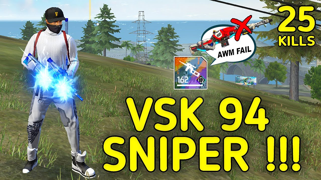 SOLO VS SQUAD|| NEW VSK 94 POWER🔥!!! AWM FAILS WITH VSK94 AFTER UPDATE ??? || 99%HEADSHOT INTEL I5