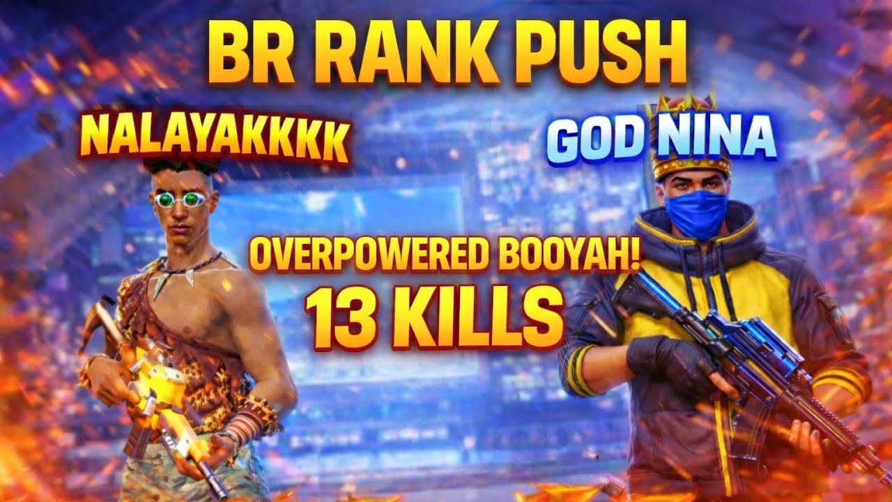 Aaj to kaamal ka Booyah ho gya || OG Booyah with God Nina and two random players|| garena free fire 