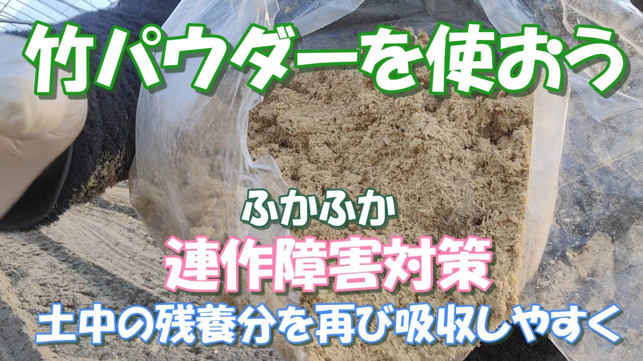 【竹パウダー】畑で使える資材竹パウダー。肥料としては効果ないですが、土ふかふか、連作障害、鉱物化してる肥料を溶解？！と少量で結構期待できる野菜栽培資材です。