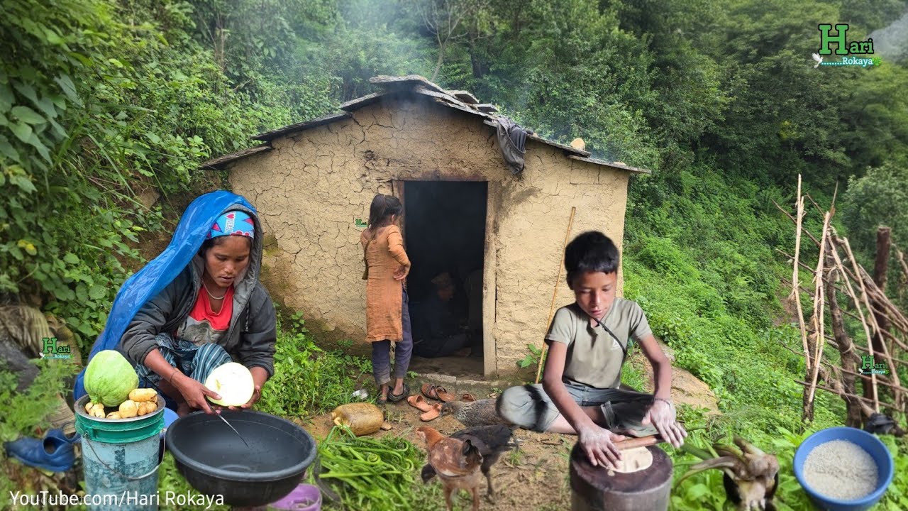Pure Village Life in Remote Nepal | Traditional Food & Daily Work