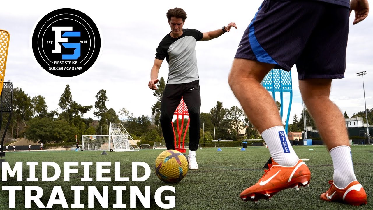 MIDFIELDER Training Session | Improve Your Scanning, First Touch & Decision Making 