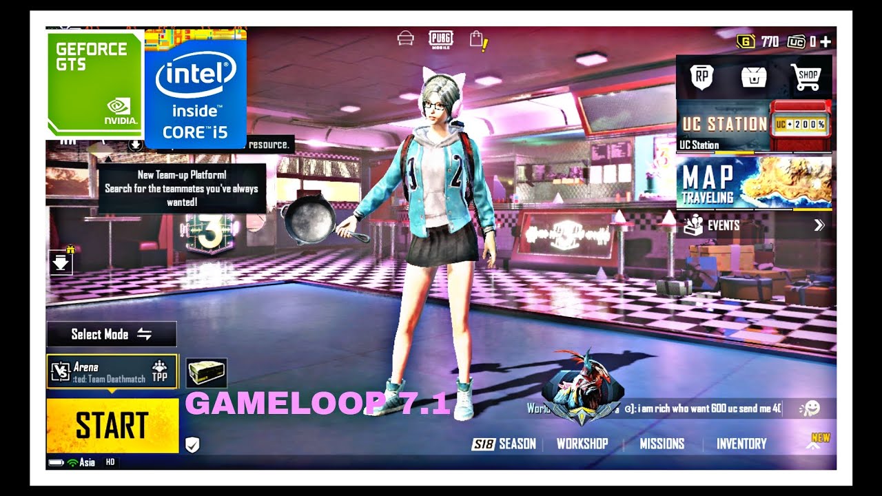 PUBG MOBILE|CORE i5 4460|GTS 450
