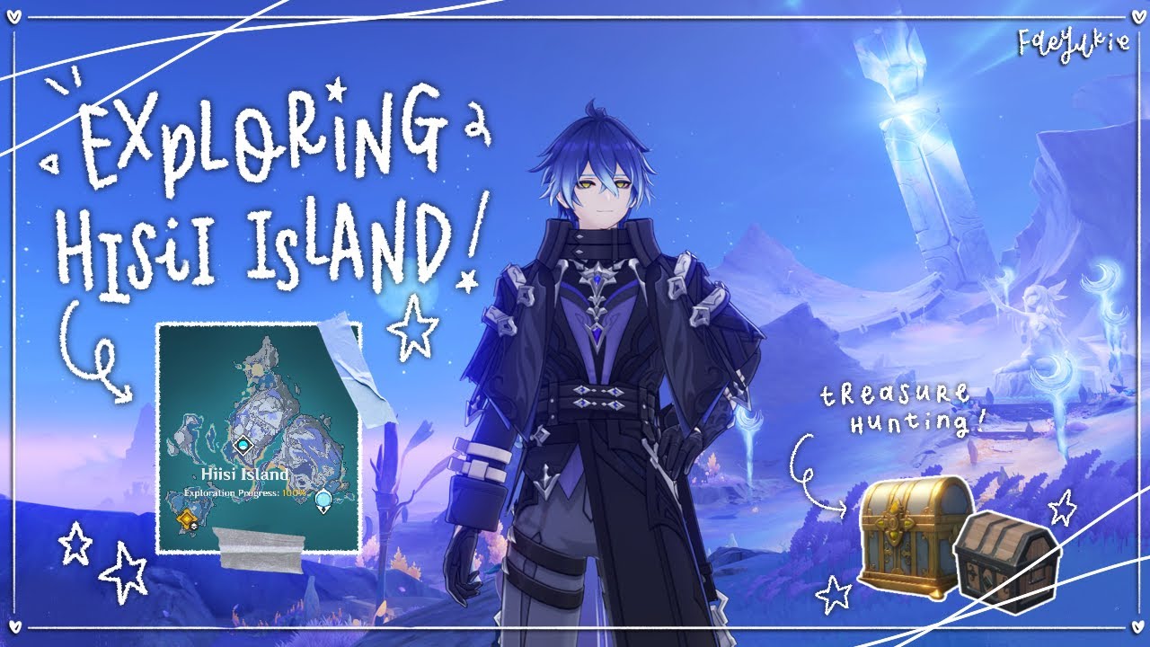 ⊹ ࣪ ˖ relaxing exploration on hiisi island ✦ cozy genshin gameplay