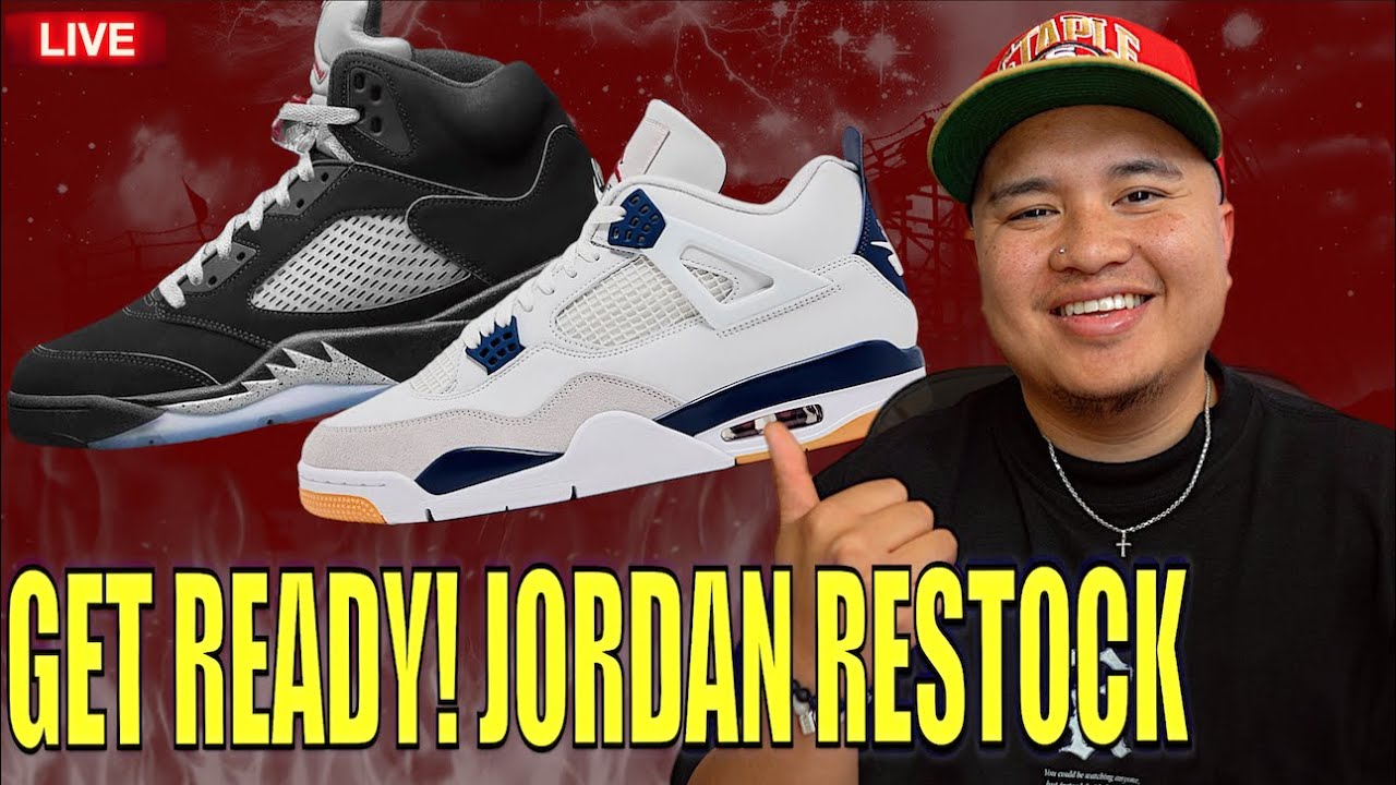 RESTOCK!? JORDAN 4 SB NAVY, BLACK METALLIC JORDAN 5 & MORE!