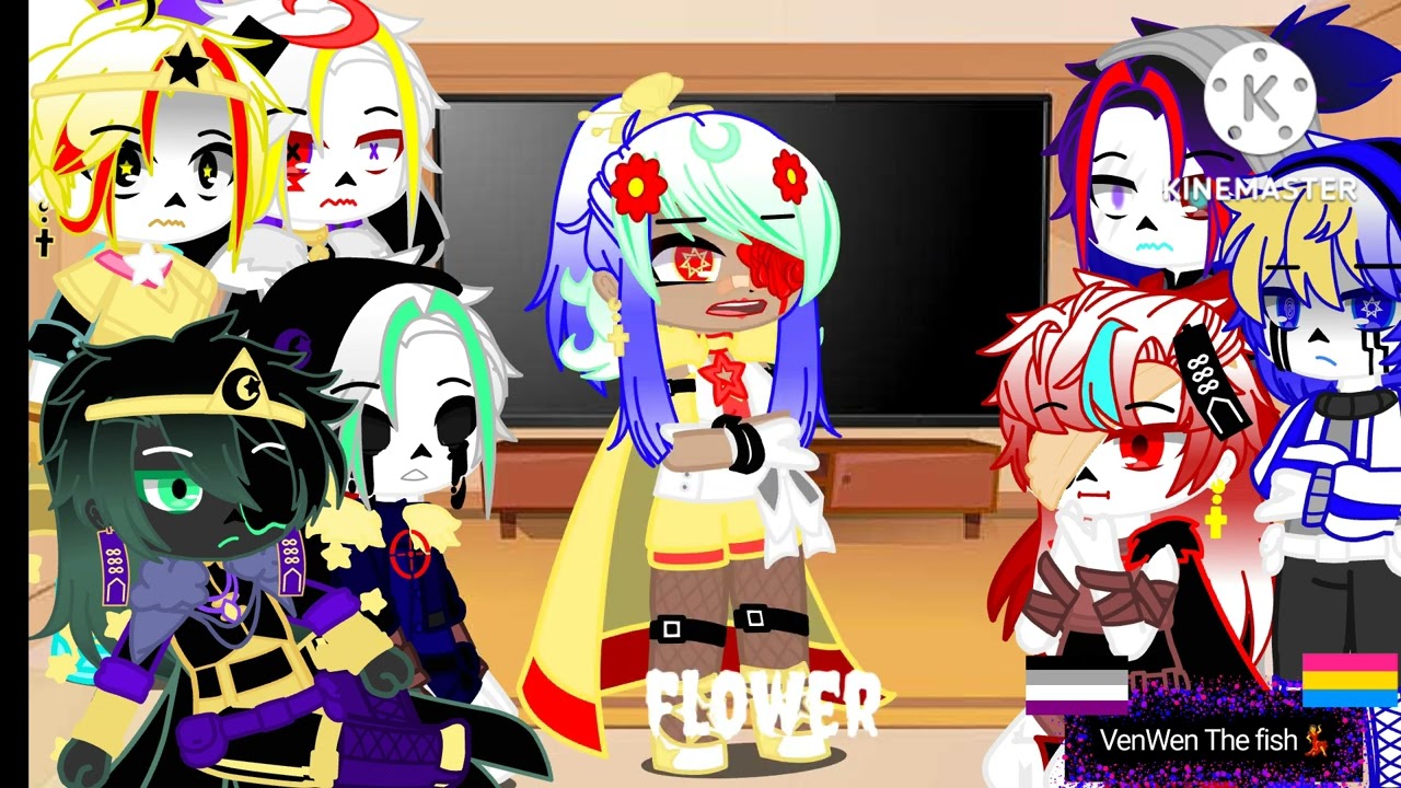 Sans au react to my oc's.