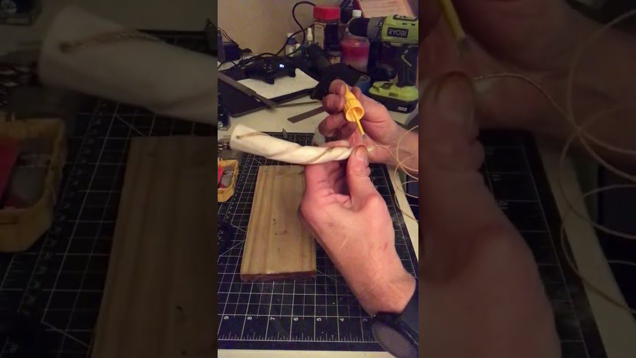 How to grind spiral into antler tips and inlay wire