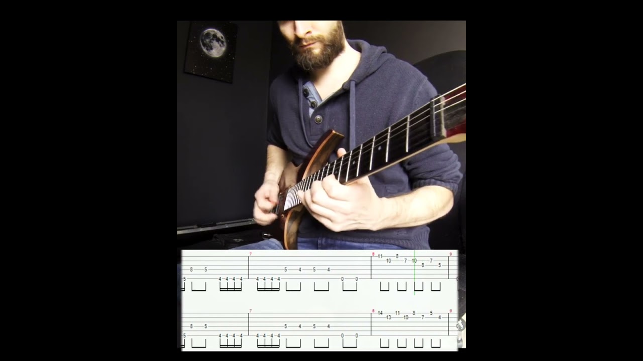 Skervesen 4AP Riff with Tab (drop D) #metal #riff #kemperprofiler