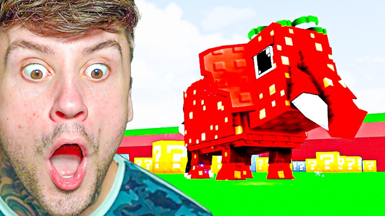 Ich habe einen Strawberry Elephant in Break a Lucky Block !!!
