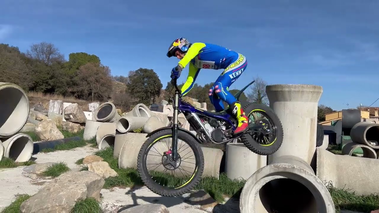 ADAM RAGA 2024 01 27 practice Trial SHERCO La Plantada
