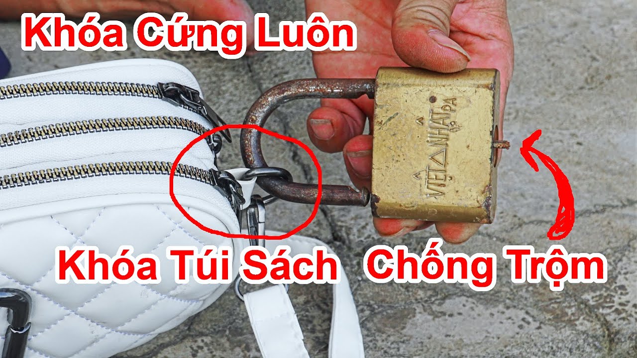 Hay Mang Túi Sách Không Biết Bí Mật Nay Thì Quá Phí! Cách Khóa Giỏ Sách, Túi Sách Chống Trộm Móc Túi