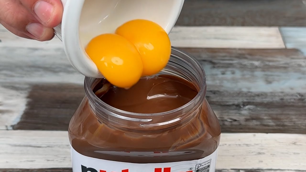 ¡Mezclé huevo con nutella y ni yo mismo creí este resultado!