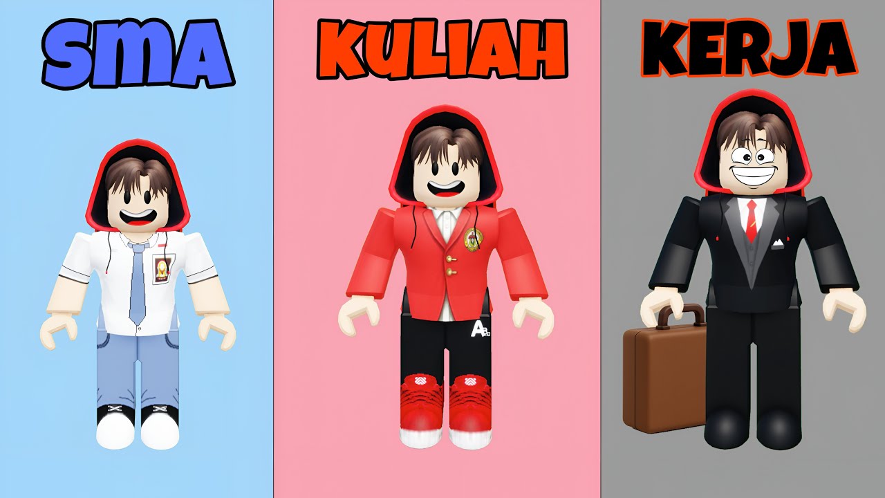 Yuta, Mio Dan Baby Celine Naik Tower Dari TK Sampai Kerja || ROBLOX