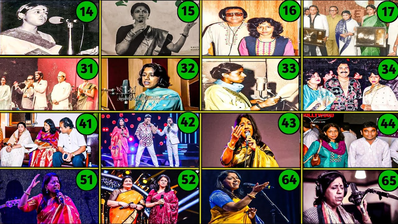"Kavita Krishnamurthy" Singing Evolution (1972 To 2023) कविता कृष्णमूर्ति के संगीत सफर (14 साल से 65