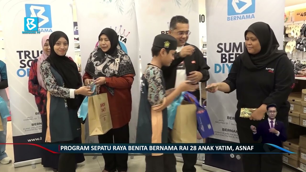 Program Sepatu Raya Benita bernama rai 28 anak yatim, asnaf