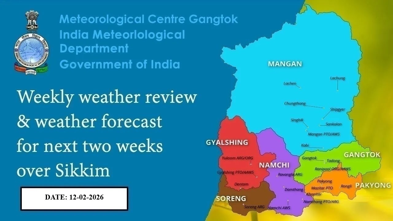 12.02.2026 (Weekly_Weather_Report & Next 2 weeks Forecast) Gangtok, Sikkim