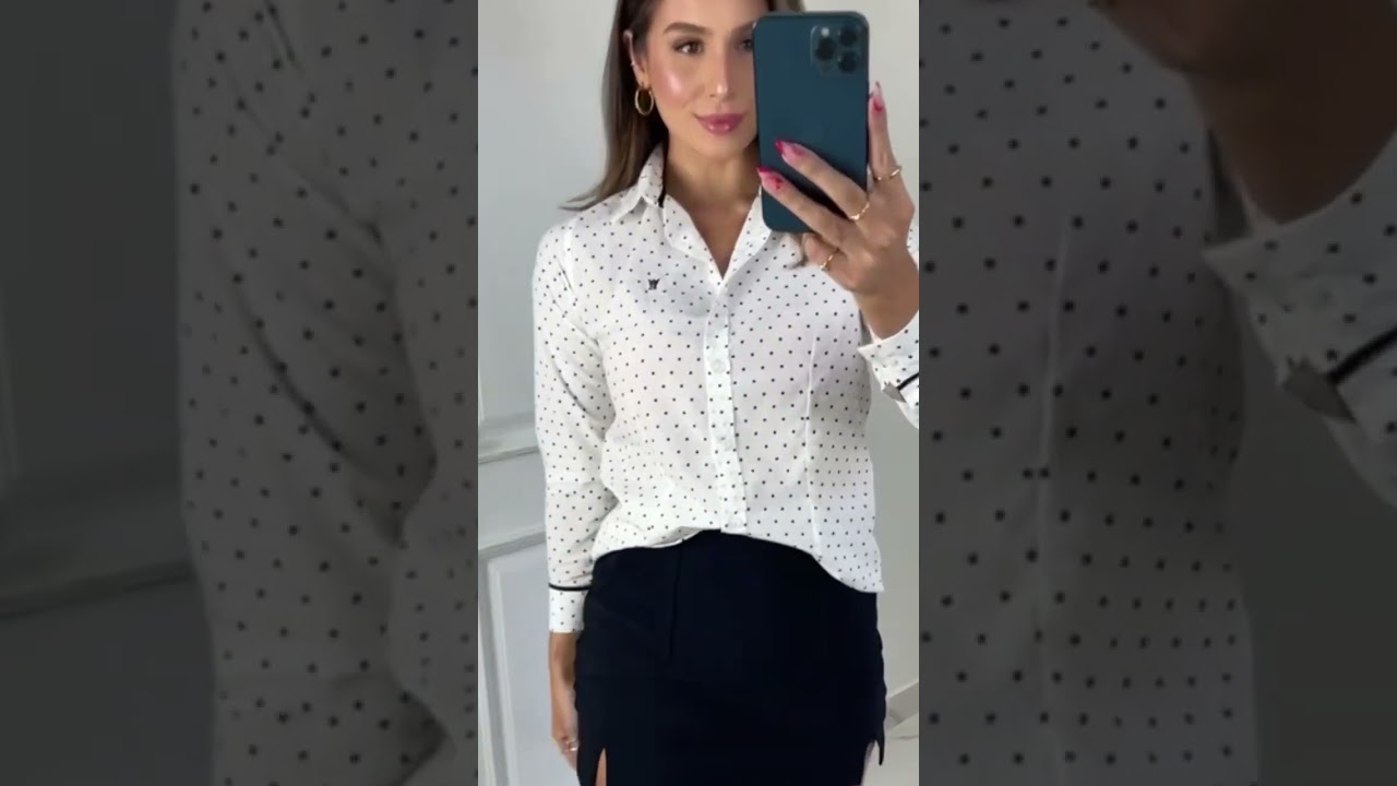 ❤️Camisa feminina manga longa POÁ 🤍 visite o site e confira ! www.elegancecamisas.com.br