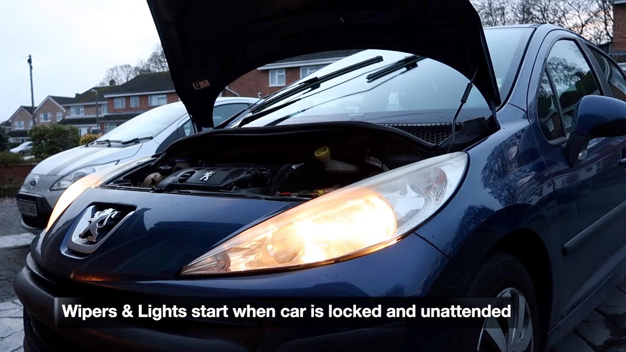 Peugeot 207 Wipers & Lights Starting Automatically When Vehicle Unattended and Locked - RESOLVED