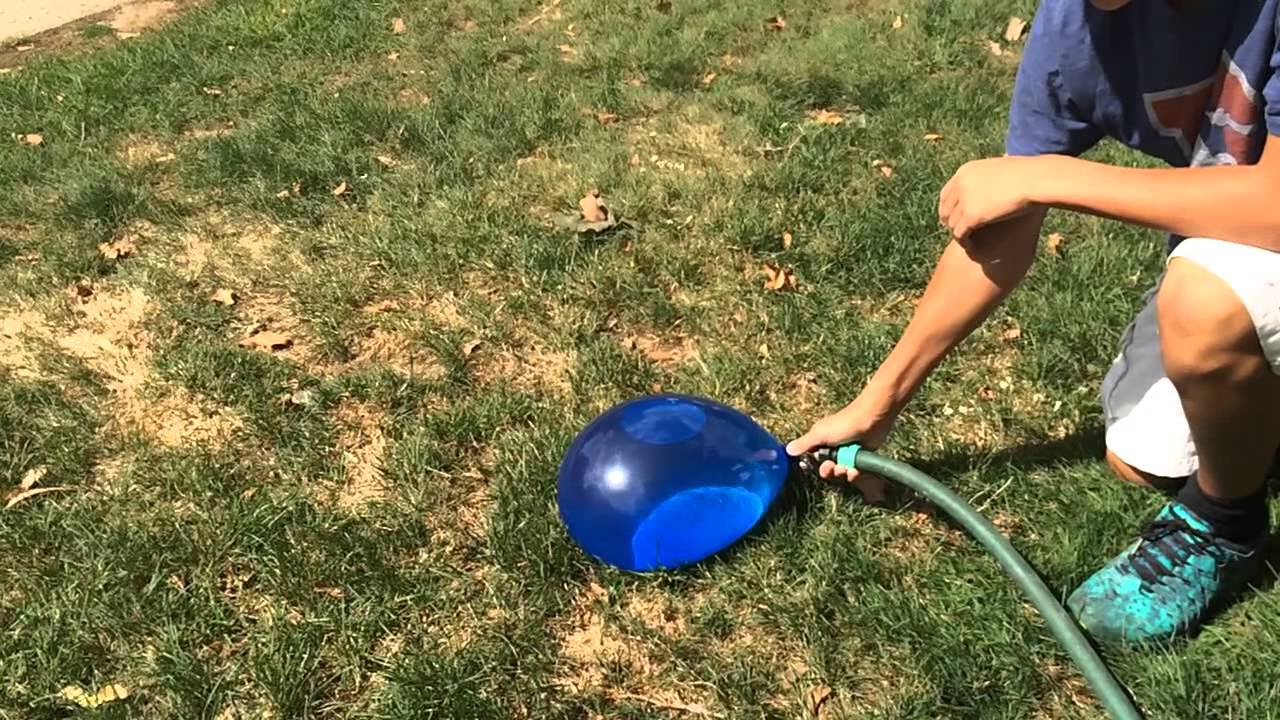 Popping a giant water balloon in slow motion!