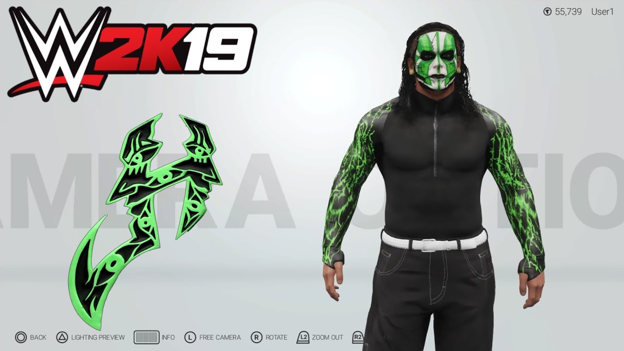 WWE 2K19 ps4/xbox one Jeff Hardy caw