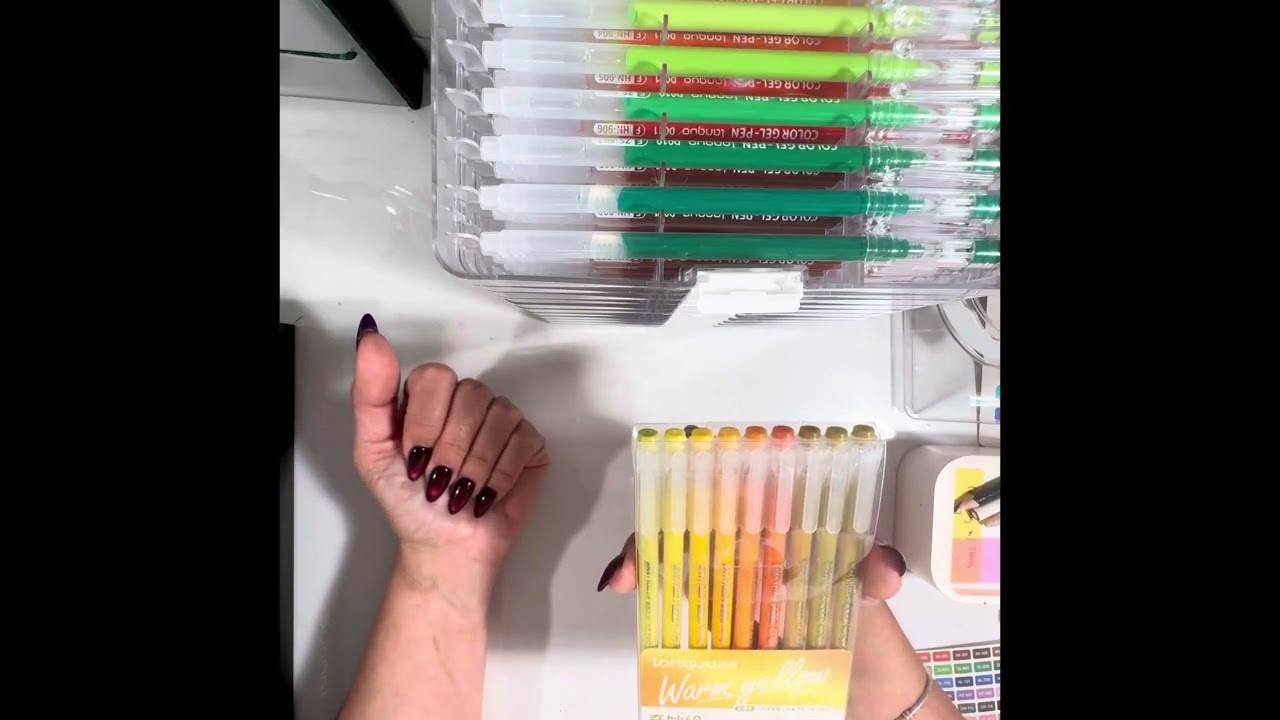 Langou acrylic gel pens - 1mm vs .6mm tip