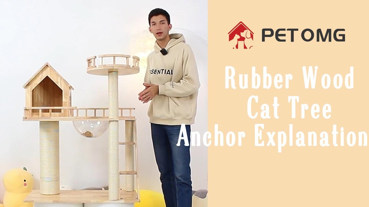 PT03 Wooden Cat Climbing Tree| Anchor Explanation| PETOMG