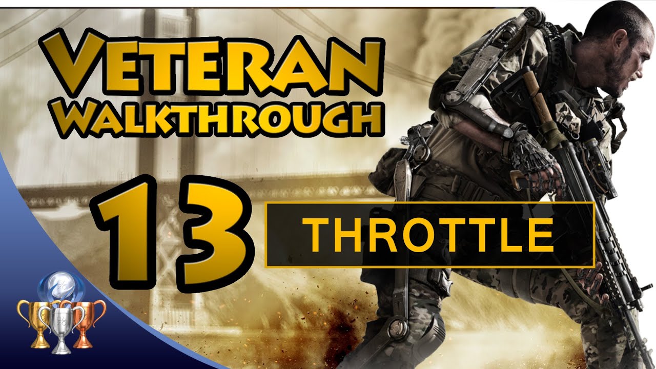 Call of Duty Advanced Warfare - Part 13 Throttle - Veteran Walkthrough [60fps]