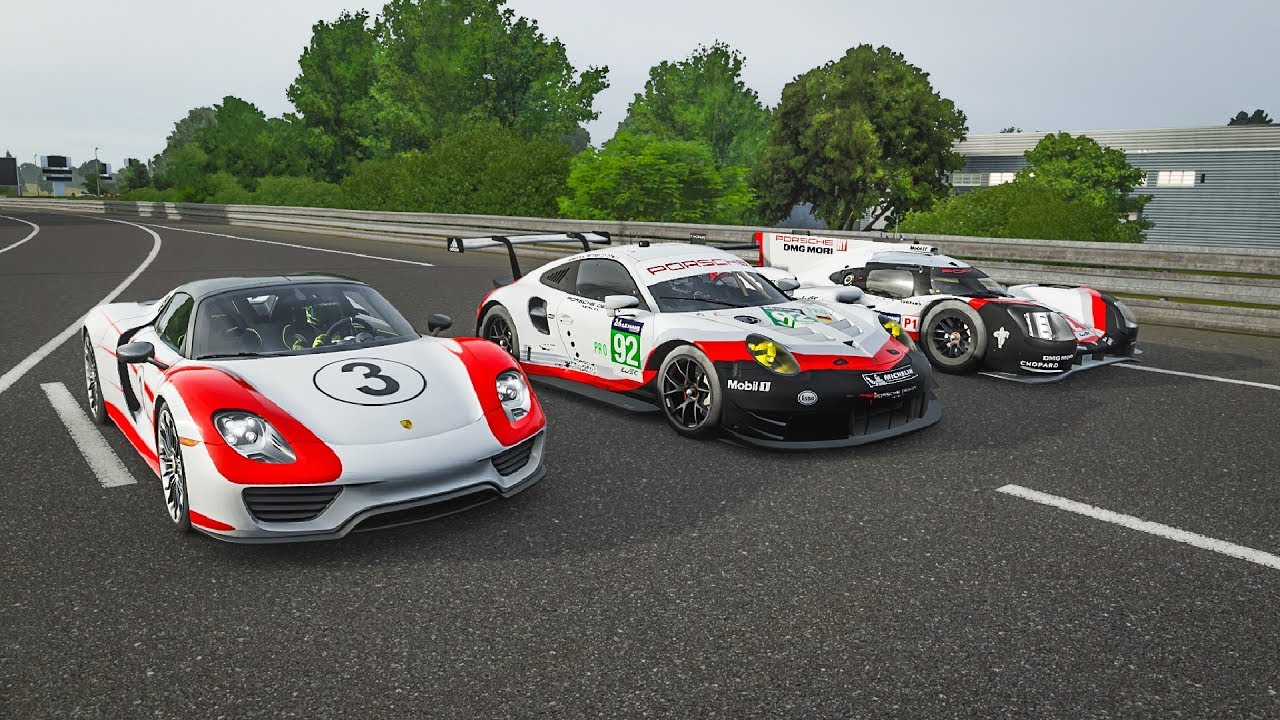 FM7 Drag Race | Porsche 918 vs Porsche 919 vs Porsche 911 RSR | Rolling/Standing!