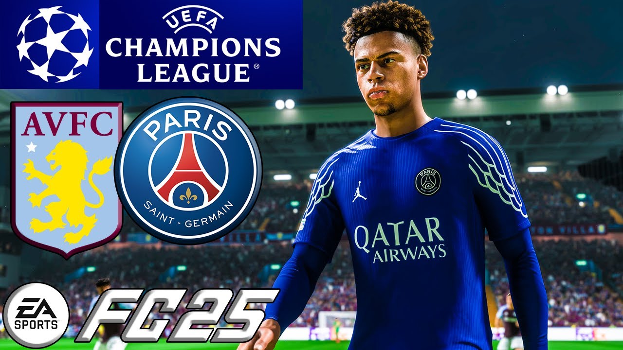 FC 25 - Aston Villa vs PSG | UEFA Champions League | PS5™ [4K60]