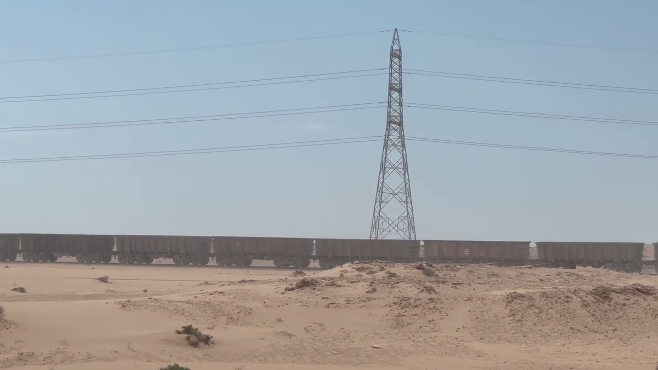 Iron Ore Train from Zouerat to Nouadhibou, Western Sahara