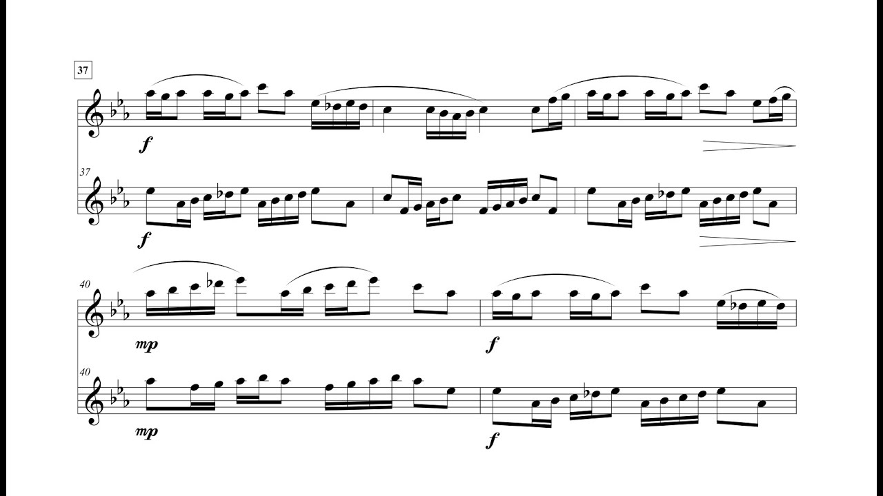 Ode to Celebration ~ Duet for Flute and 3-Octave Marimba [Score Follower]
