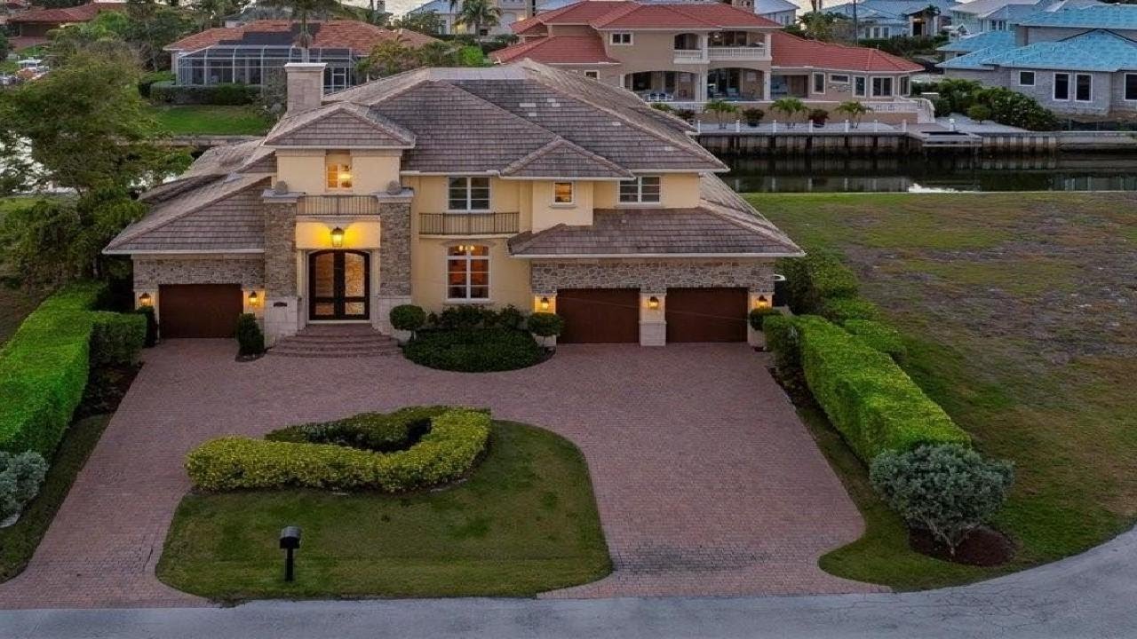 Inside a $4.85M Naples Waterfront Masterpiece | Luxury Canal-Front Estate Near Downtown Naples