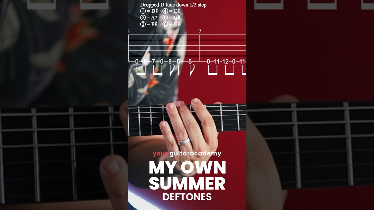 My Own Summer (Shove It) Deftones #guitarlesson